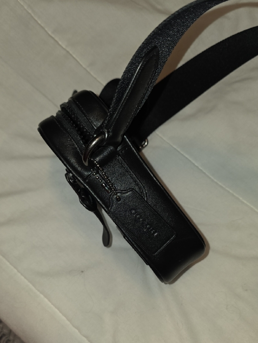 Coach Terrain Black Leather Men's Crossbody - Picture 8 of 8